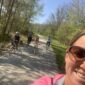Jasmin on a bike trail