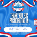 Westmoreland America's 250th Certificate