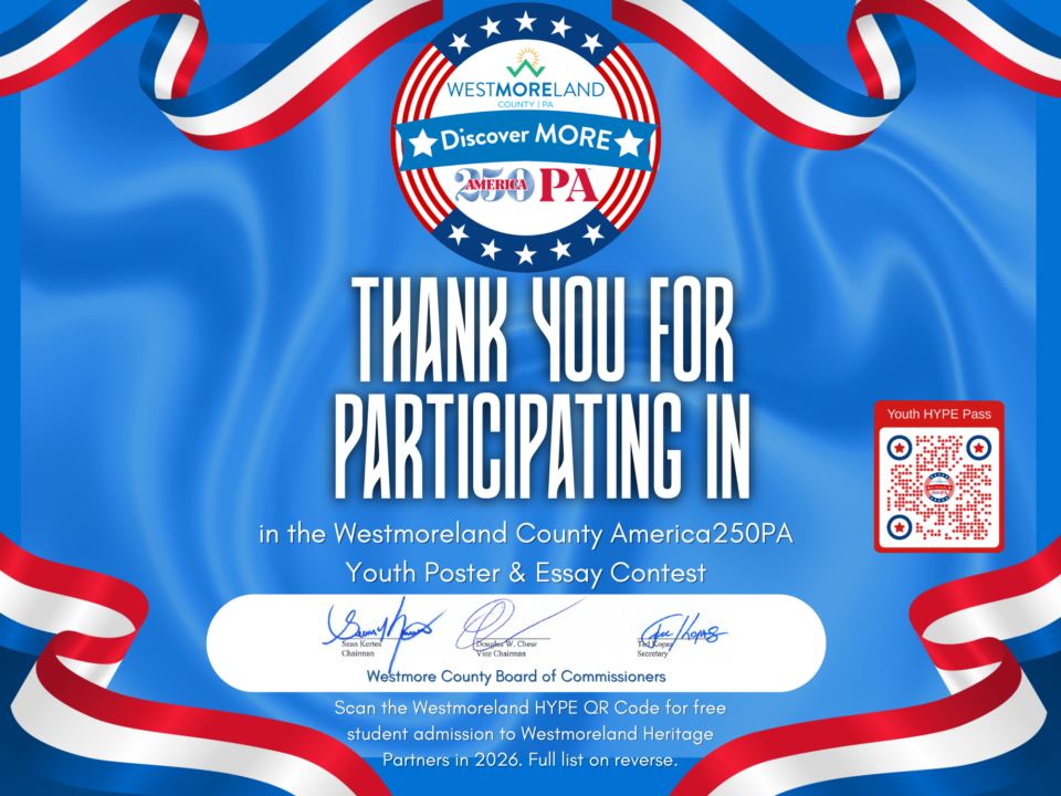 Westmoreland America's 250th Certificate